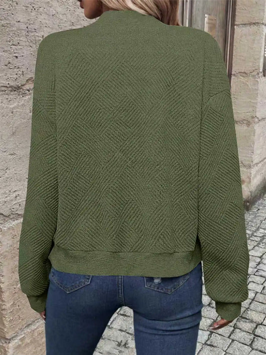 Solid Color Zipper Fashion Jacket