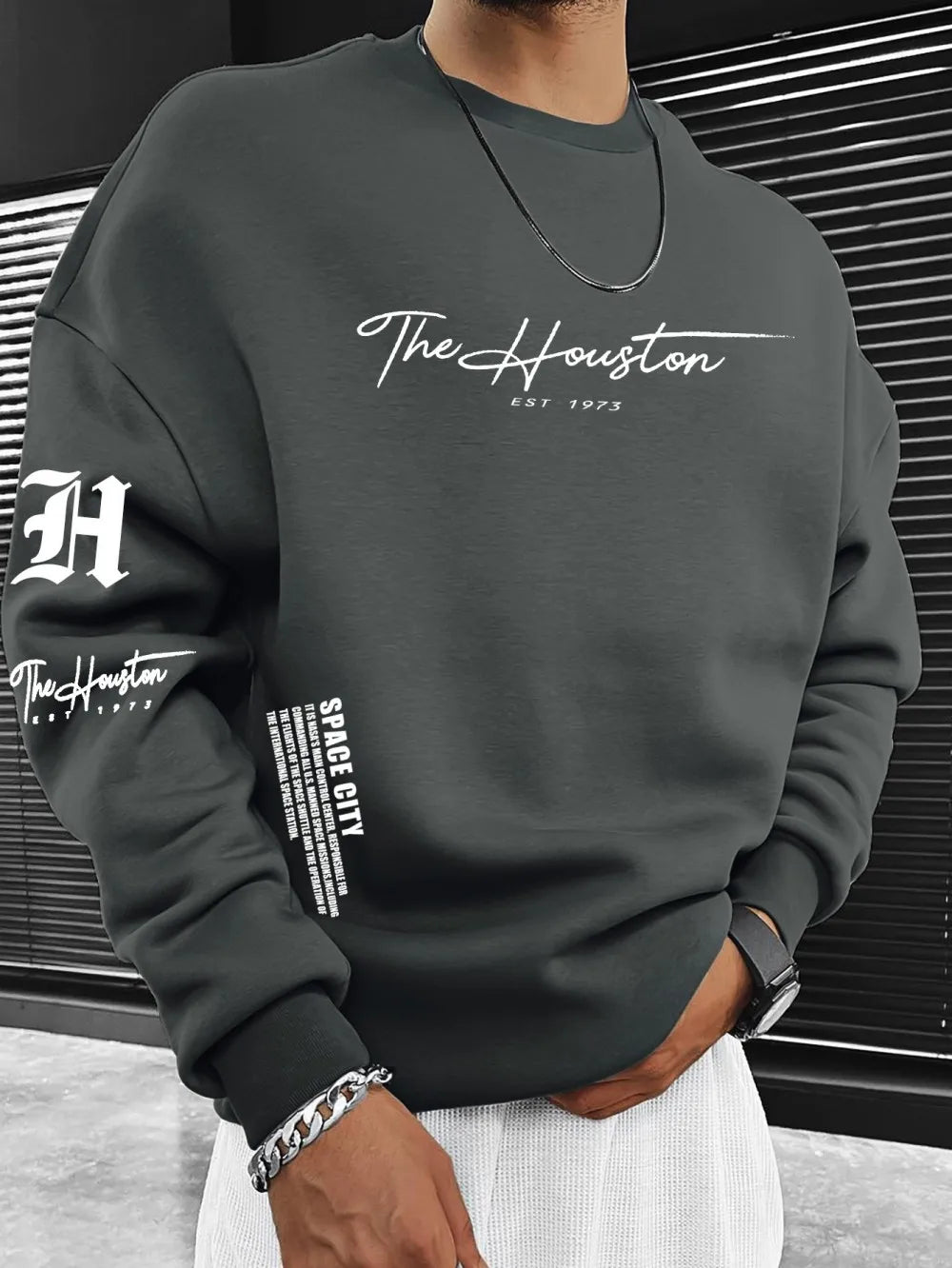 Letter Print Long Sleeve Hoodie