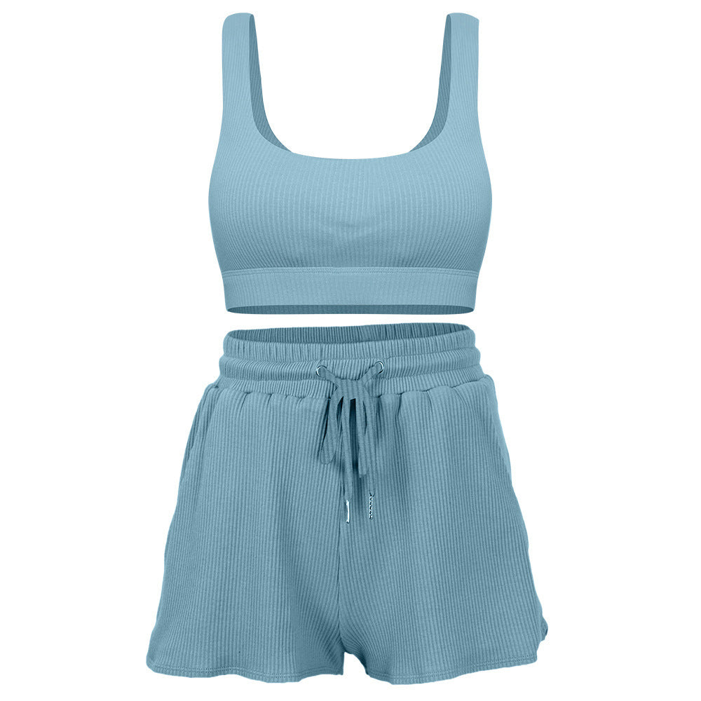Loose Fit Yoga Outfit | Short Sleeve Gym Activewear