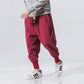 Men's Chinese Style Harem Pants – Cotton Linen Streetwear Joggers