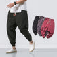 Men’s Hip Hop Jogger Sweatpants – Tapered Fit with Pockets & Drawstring