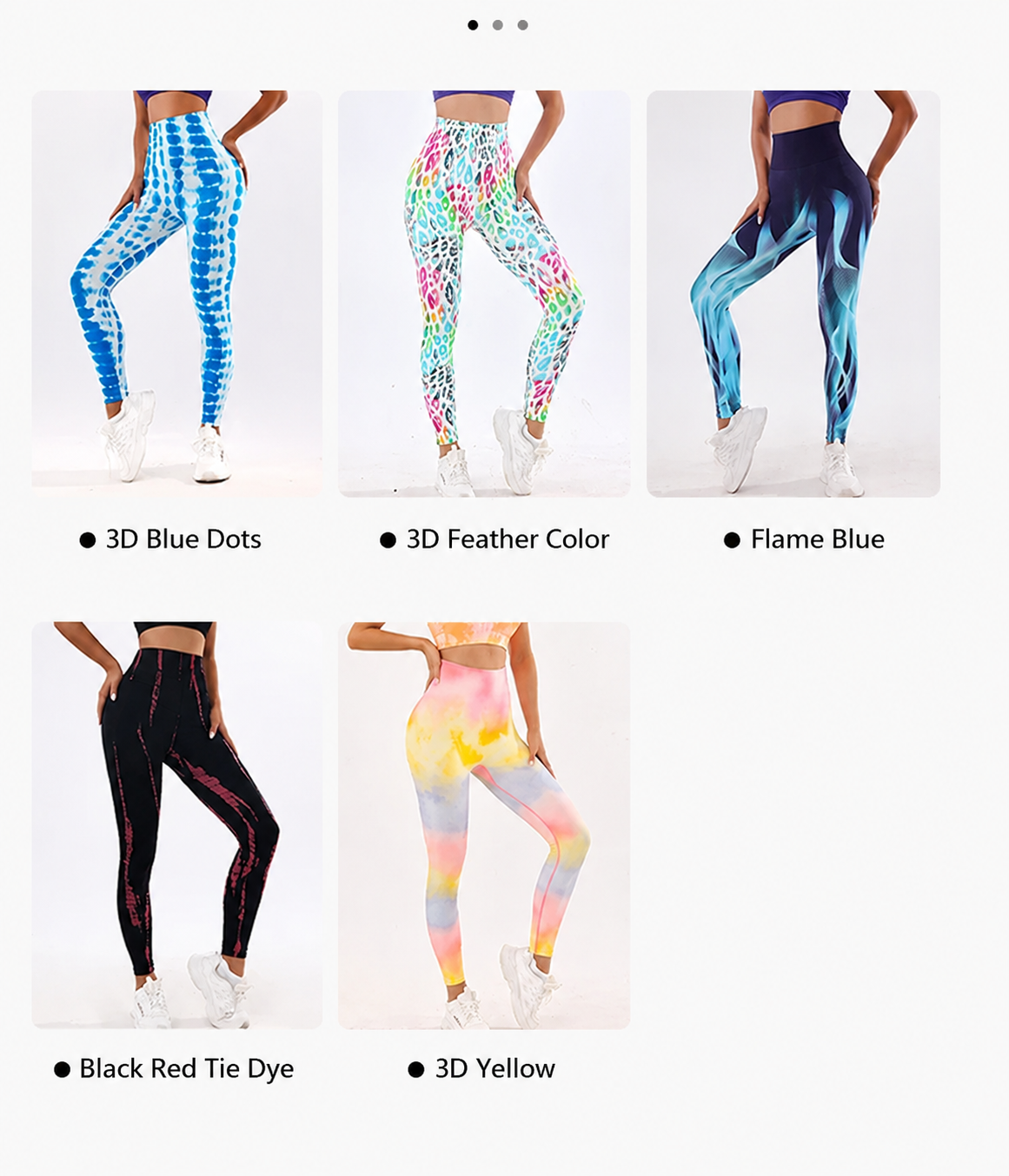 3D Tie-Dye High Waist Leggings
