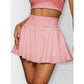 Women’s High Waist Tennis Skort with Pockets
