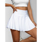 Women’s High Waist Tennis Skort with Pockets