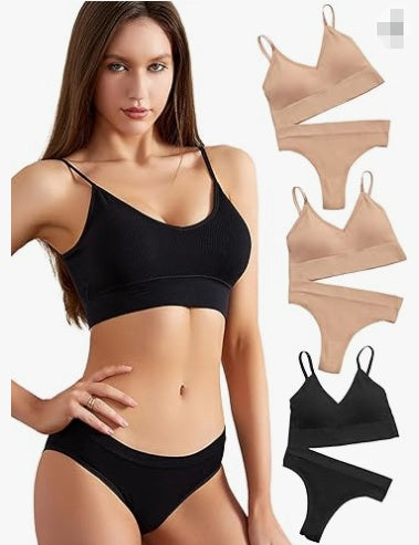 Plus-Size Thin Push-Up Sports Bra Set Without Steel Ring for Small Chest