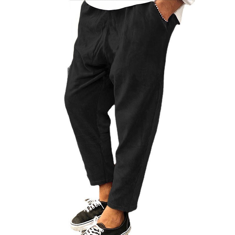 Men’s Winter Corduroy Jogger Pants – Streetwear Style