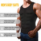 Men's Slimming Tank Top Body Shaper Compression Vest with Zipper & Back Support