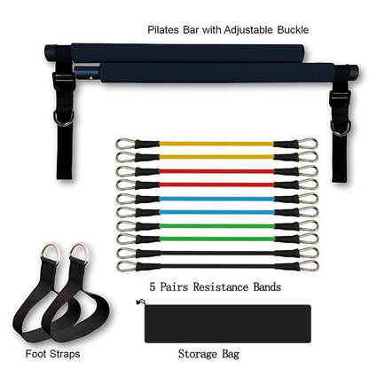 Pro Portable Pilates Bar Home Gym Set