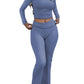 Long Sleeve Wide Leg Yoga Set