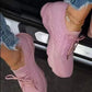 Breathable Lace-Up Sock Sneakers