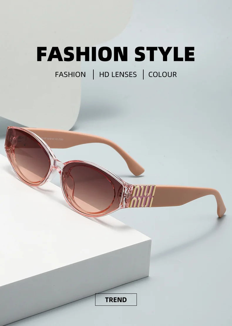 Stylish Oval UV400 Sunglasses