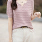 100% Cotton V-Neck Knit Tee