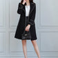 2025 New Suit Collar Trench Coat Spring And Autumn Fashionable Mid Length Jacket Female Double Layered Outwear White Windbreaker