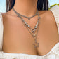 Gothic Chain Star Pendant Necklace