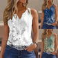 V-Neck Printed Summer Tank Top