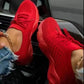 Breathable Lace-Up Sock Sneakers