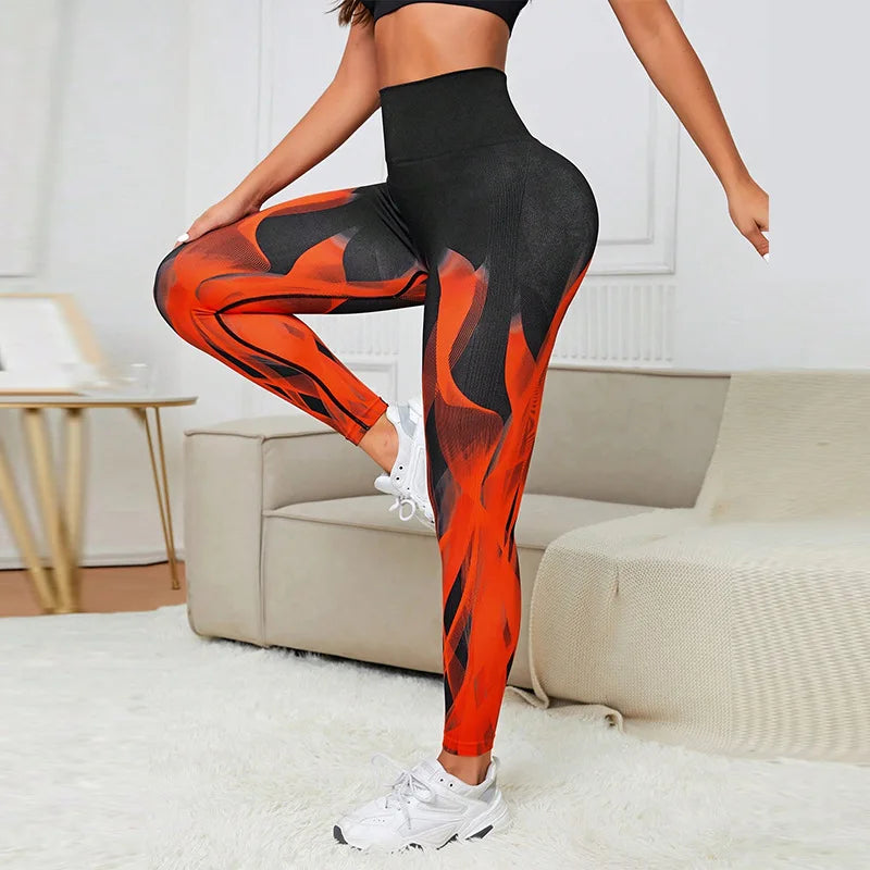3D Tie-Dye High Waist Leggings