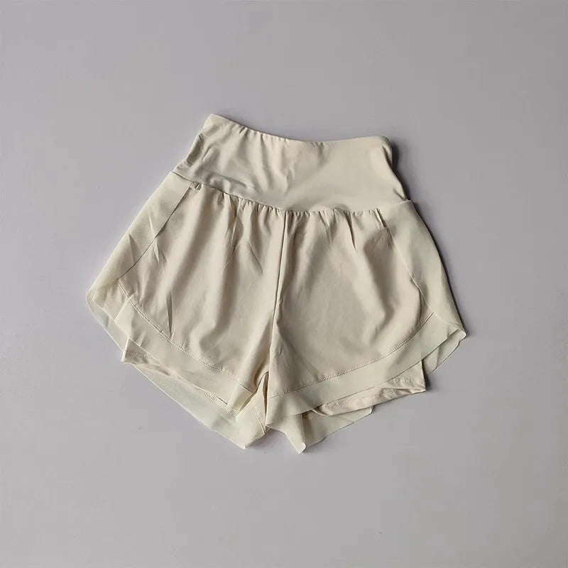 High Waist Mesh 2-in-1 Yoga Shorts