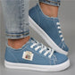 Low Top Denim Canvas Sneakers