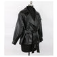 Fitted PU Leather Short Jacket