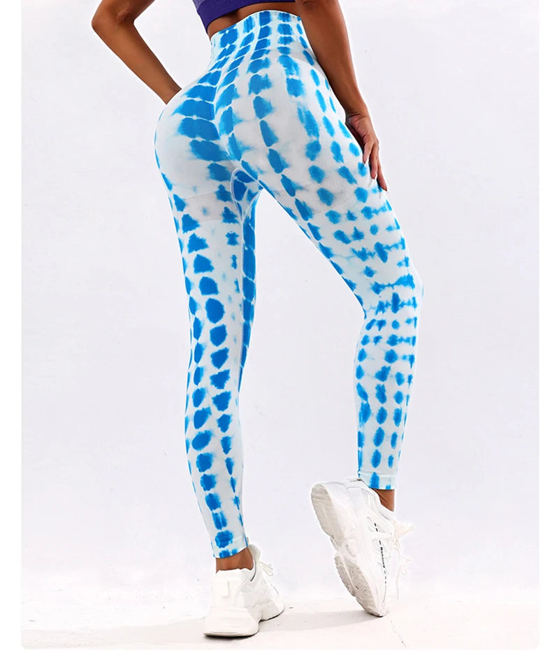 3D Tie-Dye High Waist Leggings