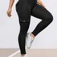 Washed Print Pocket Butt Lift Leggings