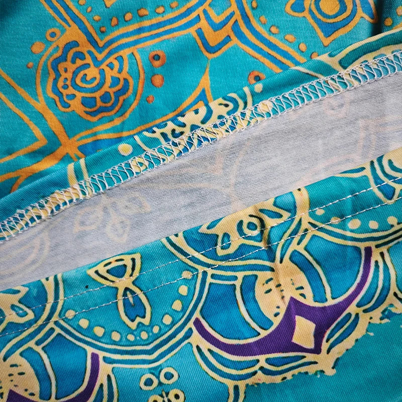 Short Sleeve Printed Zippered Top