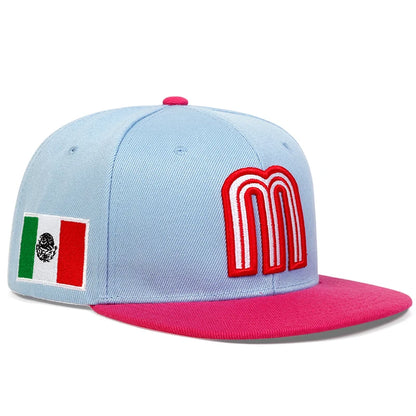 M Letter Embroidered Baseball Cap