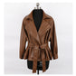Fitted PU Leather Short Jacket