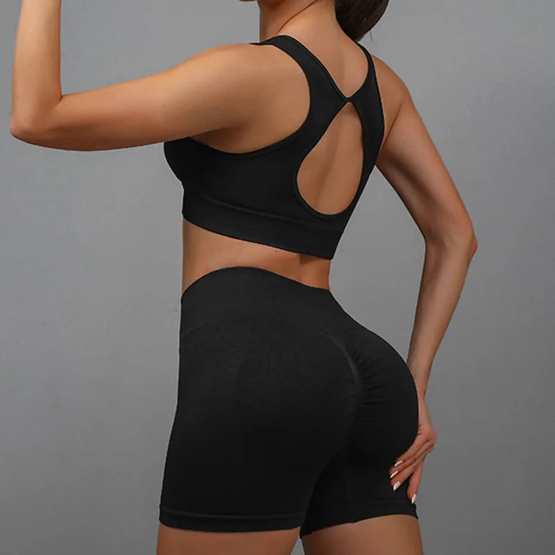 Yoga Sports Vest and Shorts Set