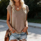 Casual Batwing Sleeve V-Neck Tee