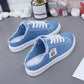 Low Top Denim Canvas Sneakers