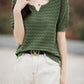 100% Cotton V-Neck Knit Tee