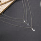 Star Moon Layered Alloy Necklace