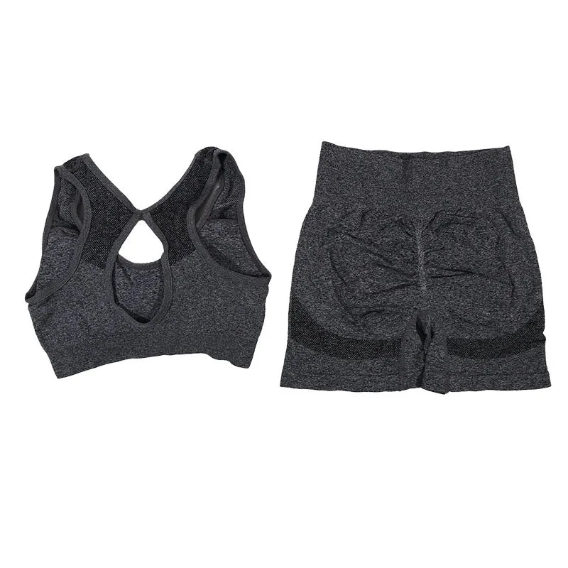 Yoga Sports Vest and Shorts Set