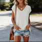 Casual Batwing Sleeve V-Neck Tee