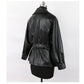 Fitted PU Leather Short Jacket