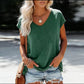 Casual Batwing Sleeve V-Neck Tee