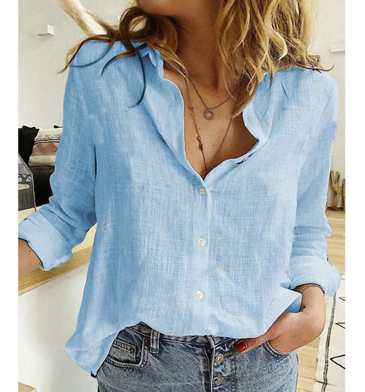 Vintage Cotton Linen Oversized Shirt