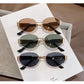 Luxury Metal Oval Sunglasses