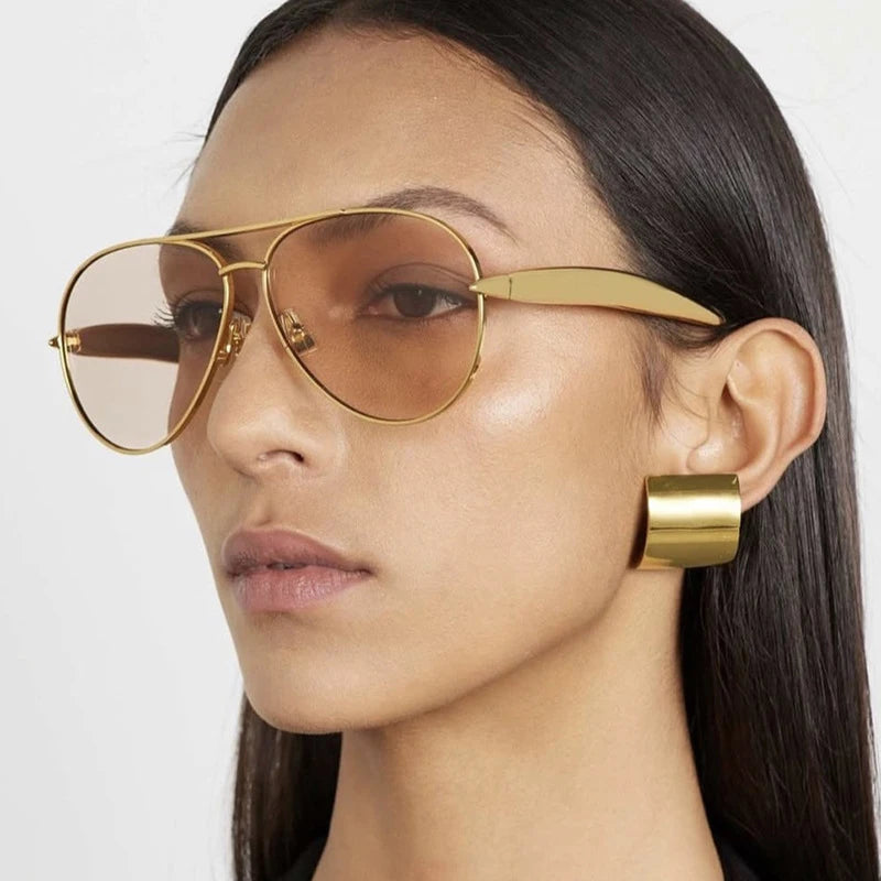 Retro Oversized Pilot Sunglasses