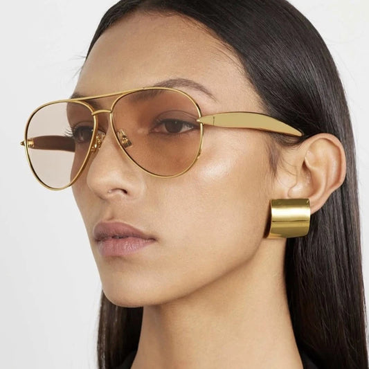 Retro Oversized Pilot Sunglasses