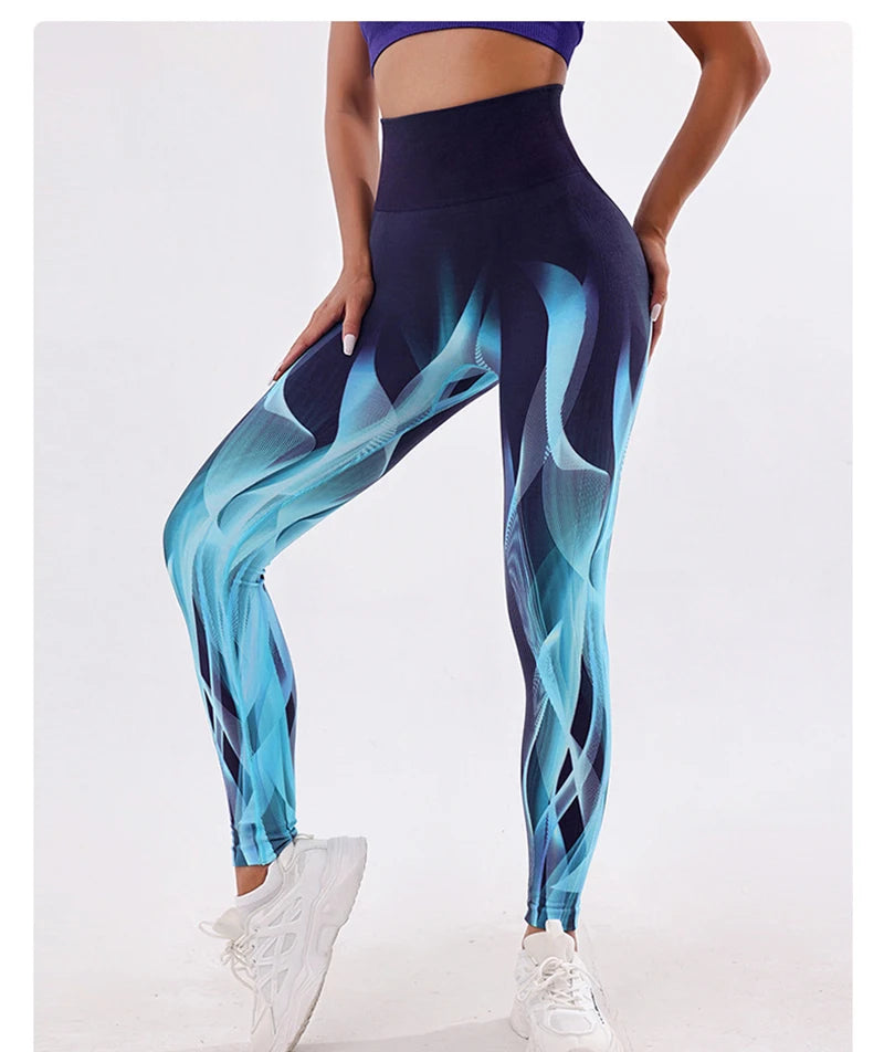3D Tie-Dye High Waist Leggings