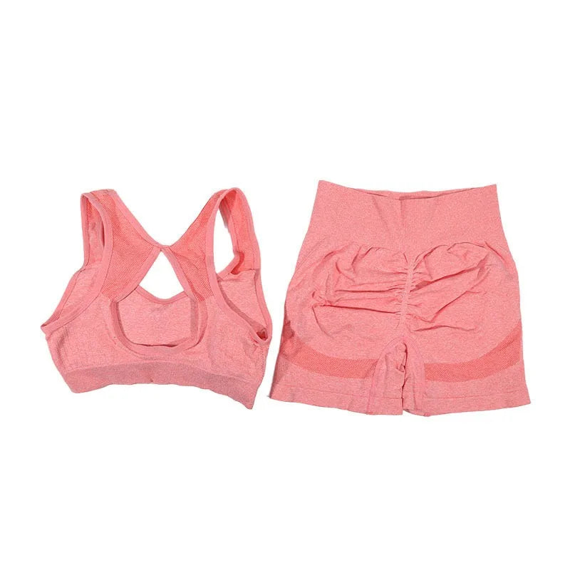 Yoga Sports Vest and Shorts Set