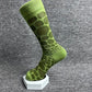 Asymmetrical Crocodile Cotton Socks