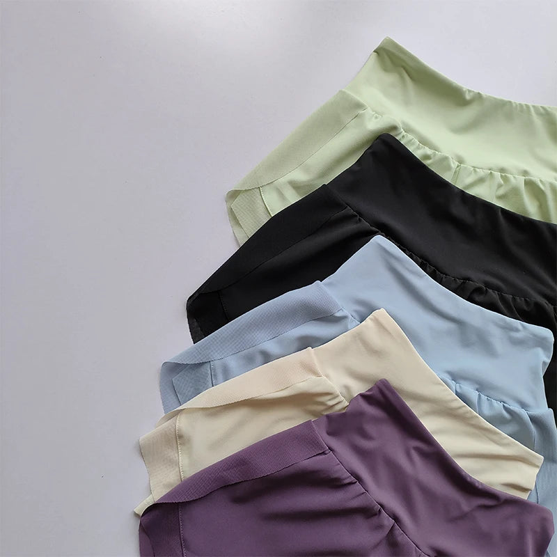 High Waist Mesh 2-in-1 Yoga Shorts