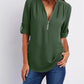 Deep V-Neck Chiffon Blouse