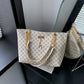 Luxury Printed Large Capacity Shoulder Handbag with Pendant