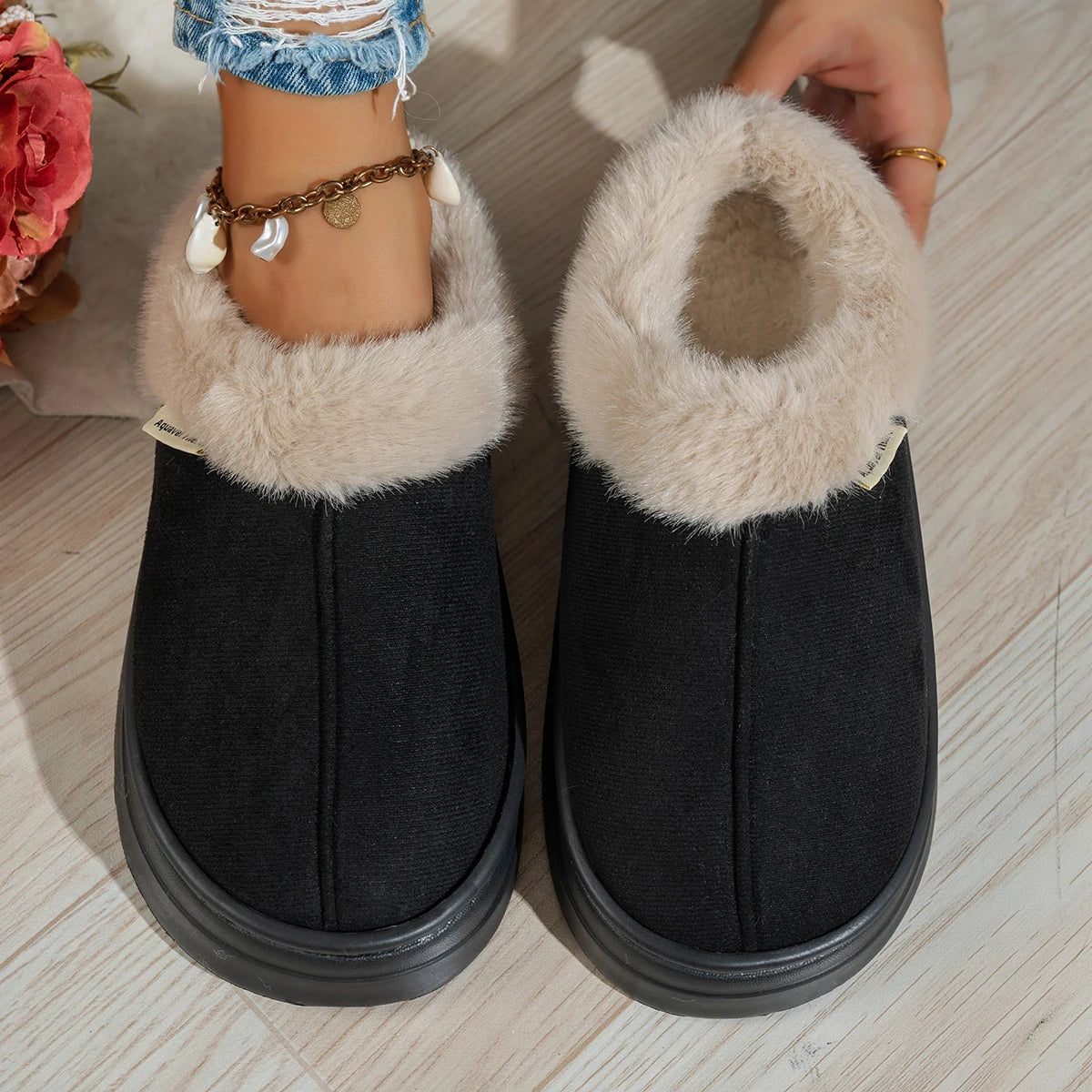 Fuzzy Warm Indoor Slipper Boots