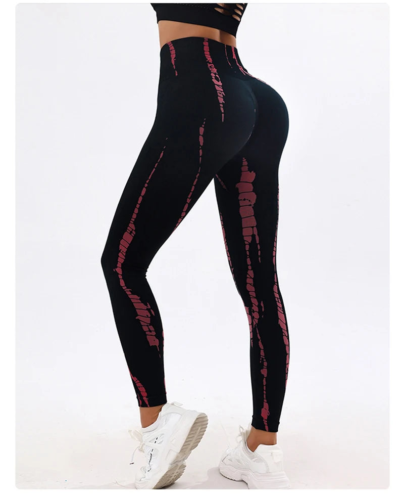 3D Tie-Dye High Waist Leggings